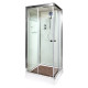 Душевая кабина Deto K401S (100x100) квадратная, поддон низкий, стекло прозрачное