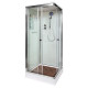 Душевая кабина Deto K401S с электрикой (100x100), квадратная, поддон низкий