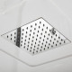 Душевая кабина Deto K401S с электрикой (100x100), квадратная, поддон низкий