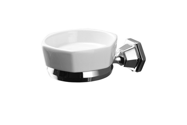 Devon Jubilee мыльница керамическая. держатель хром JB101CR