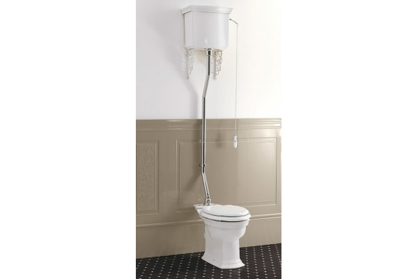 Чаша для унитаза с высоким бачком Devon&Devon Westminster , белый, овальный, 35.5x63.5 см