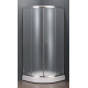 Душевой уголок Dolphin TN-204-J(5) 80x80, стекло fabric, четверть круга, двери раздвижные