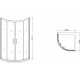 Душевой уголок Dolphin TN-209-J(5) 100x100 четверть круга, двери раздвижные