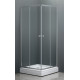 Душевой уголок Dolphin TN-205-J(4) 80x80 квадратный, двери раздвижные