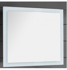 Зеркало Dreja Kvadro 100x3,2x85, с подсветкой, прямоугольное, ручки хром