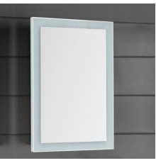 Зеркало Dreja Kvadro 60x3,2x85, с подсветкой, прямоугольное, ручки хром