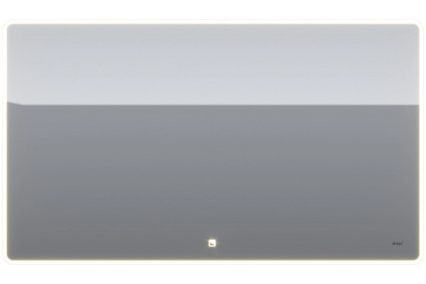 Зеркало Dreja Point 120 c подсветкой прямоугольное, ручки хром