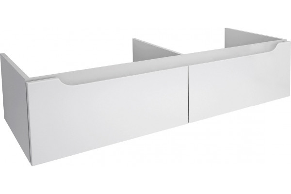 Тумба для комплекта Dreja W 125 белый глянец подвесная, с ящиками