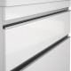 Тумба с раковиной Dreja Grace Plus 90 c опорами, белый глянец, с ящиками
