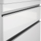 Тумба с раковиной Dreja Grace Plus 60 с опорами, белый глянец, с ящиками