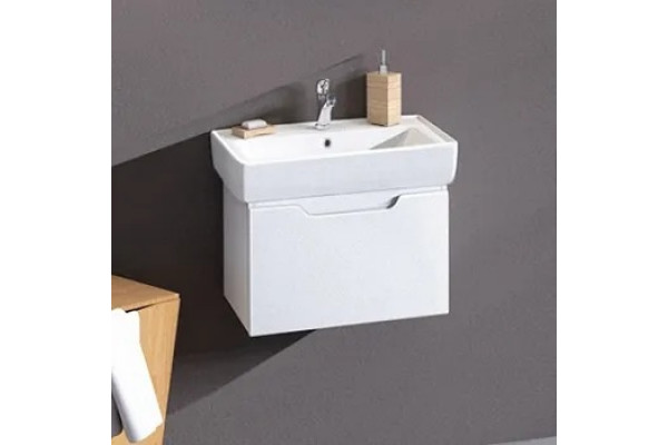 Тумба для комплекта Dreja.eco Tiny 50 белая подвесная, с ящиками