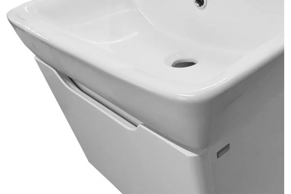 Тумба для комплекта Dreja.eco Tiny 50 белая подвесная, с ящиками