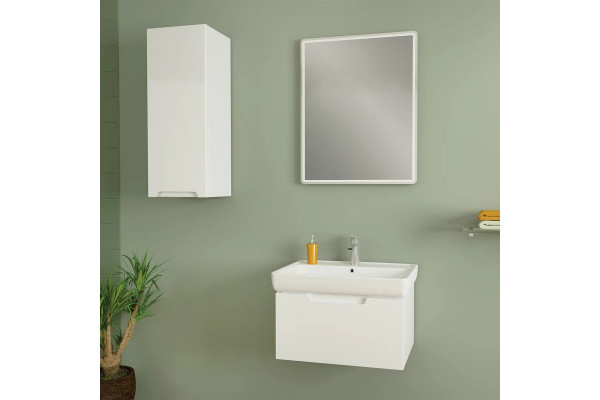 Тумба для комплекта Dreja.eco Tiny 50 белая подвесная, с ящиками