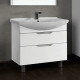 Мебель для ванной Dreja.Eco Laguna Plus 105 белая напольная, с ящиками