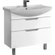 Мебель для ванной Dreja.Eco Laguna Plus 105 белая напольная, с ящиками