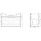 Мебель для ванной Dreja.Eco Laguna 75 белая подвесная, с ящиками