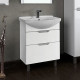 Тумба с раковиной Dreja.Eco Laguna Plus 75 белая, напольная, с ящиками