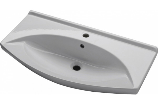 Тумба с раковиной Dreja.Eco Laguna Plus 105 белая, напольная, с ящиками
