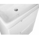 Тумба с раковиной Dreja.eco Q Plus 55 белая, напольная, с ящиками