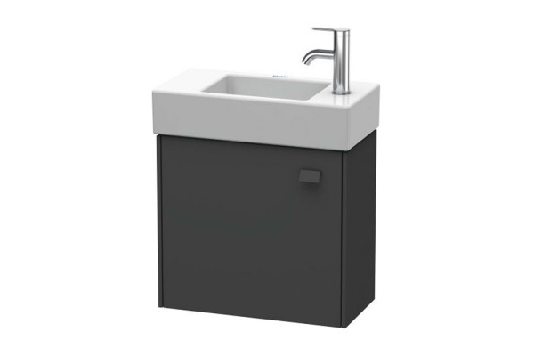 Duravit Brioso Тумба подвесная под раковину 484х239х442 ммс 1 дверкой петли справа R цвет графит матовый 49 (для 072450) BR4051R4949