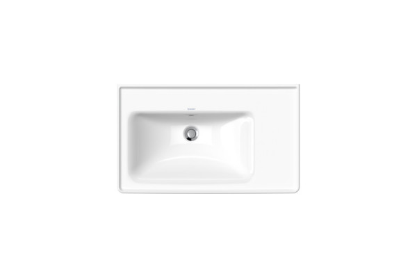 Duravit D-Neo Раковина накладная 800х480  мм ассим-раковина слева с переливом без отв. под смеситель цвет: белый 2369800060