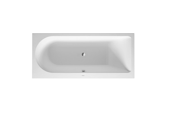 Duravit Darling New  Ванна 1700х750 мм акриловая прямоугольная встраиваемая или с панелямис наклоном для спины справа цвет белый 700243000000000