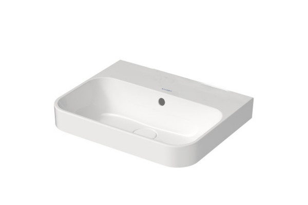 Duravit Happy D.2 Plus Раковина 500х400мм с переливом без отв под смес с креплением  выпуск с керам. покрытием цвет белый 2360500060