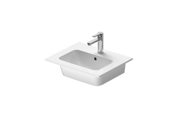 Duravit ME by STARCK Раковина накладная 530х430мм с переливом с 1 отв под смес  с WonderGliss цвет: белый 23365300001