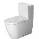 Duravit ME by Starck Бачок с механизмом двойного смыва хром 45/3 л для подключения снизу слева 390x180мм Цвет: Белый 0938100085