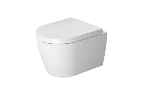 Duravit ME by Starck Унитаз подвесной Compact Rimless вкл. крепление Durafix  45л. 370x480мм с покрытием WonderGliss Цвет: Белый 25300900001