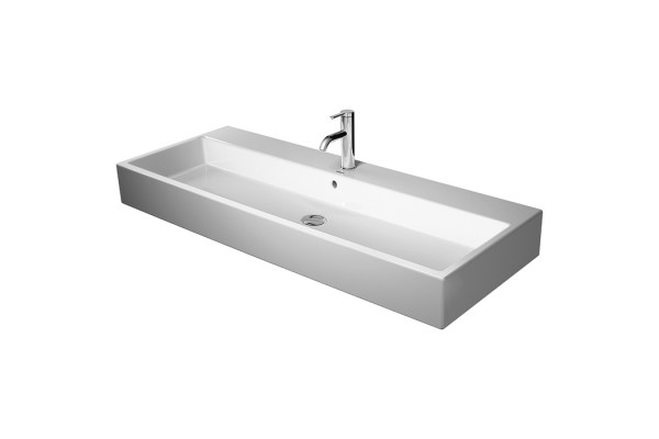 Duravit Vero Air Раковина 120 cm с переливом с площадкой с 3 отв. под смеситель Цвет белый 2350120030