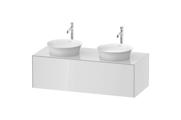 Duravit White Tulip Тумбочка подвесная  408x1300x550 мм 1 выдвижной ящик цвет: белый высокоглянцевый WT4978B8585