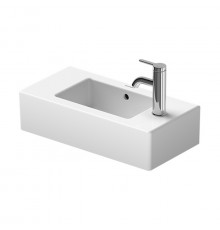 DURAVIT VERO Раковина 500х250 мм. с 1 отверстием для смесителя справа с переливом цвет белый
