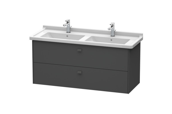 Duravit Brioso Тумба под раковину 1220x469х563 мм с 2 выдвижными ящиками цвет графит матовый 49 (для 033213) BR414404949