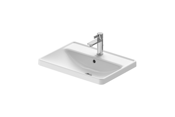 Duravit D-Neo Раковина встраиваемая сверху  600х400  мм с переливом с 1 отв. под смеситель цвет: белый (СПЕЦЦЕНА) 0357600027