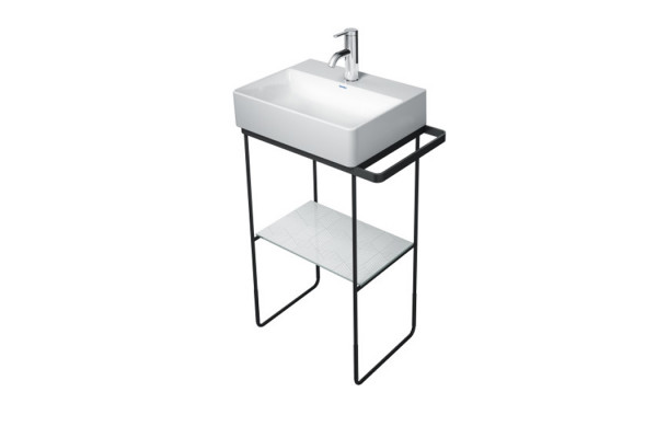 Duravit DuraSquare Металлическая консоль напольная 516х333 мм для раковины 073245 высота регул.+50ммп/д левый/правый хром 0031091000