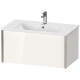 Duravit XViu Тумба подвесная 400x810x480мм под раковину # 233683 234583 234683 с 1 выдвижным отделением цвет: белый глянцевый XV40260B122
