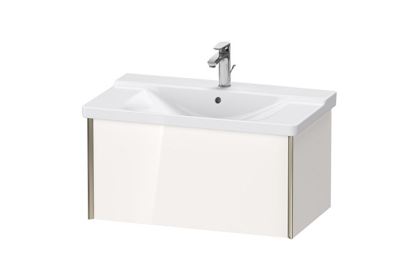 Duravit XViu Тумба подвесная 405x810x469мм для раковин #233285 233385 233485 1 ящик цвет: белый глянцевый/champagne matt XV40160B122