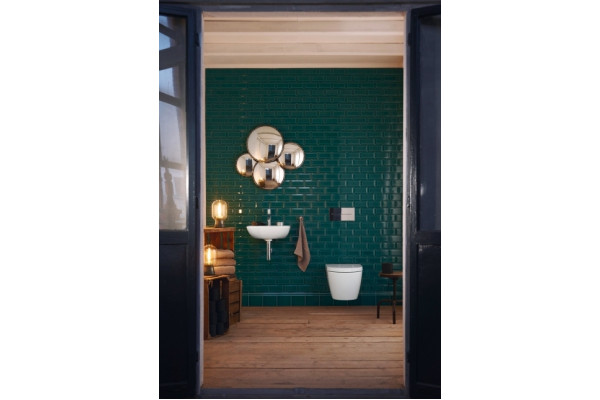 Унитаз подвесной Duravit ME by Starck Rimless 2529092000 белый HG овальный, антивсплеск, 37x57 см