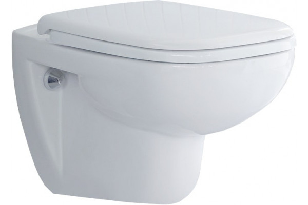 Унитаз подвесной Duravit D-code 45700900A1 безободковый белый, овальный, 35.5x54.5 см