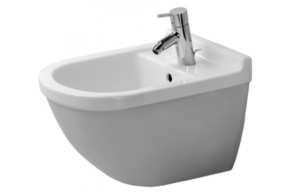Биде подвесное Duravit Starck 3 228015 цвет белый, овальное, 36.5x54 см