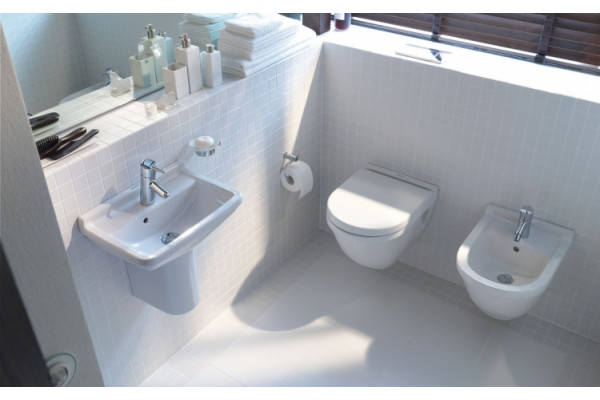 Биде подвесное Duravit Starck 3 228015 цвет белый, овальное, 36.5x54 см
