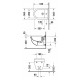 Биде подвесное Duravit Starck 3 228015 цвет белый, овальное, 36.5x54 см