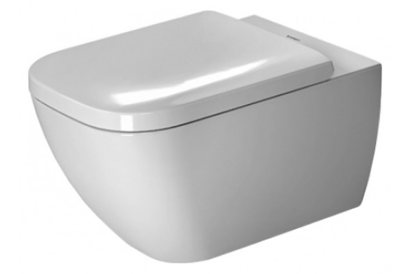 Унитаз подвесной Duravit Happy D.2  белый, прямоугольный, антивсплеск, 36.5x54 см