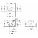 Унитаз приставной Duravit DuraStyle  белый, прямоугольный, антивсплеск, 37x57 см