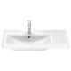 Duravit D-Neo Раковина накладная 800х480  мм ассим с переливом с 1 отв. под смеситель  с WonderGliss цвет: белый 23698000001