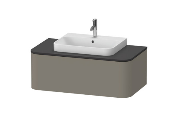 Duravit Happy D.2 Plus Тумба подвесная  354x1000x480мм 1 ящик цвет: stone grey satin matt HP493109292