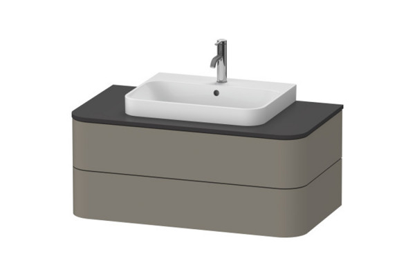 Duravit Happy D.2 Plus Тумба подвесная  408x1000x550мм 2  ящика цвет: stone grey satin matt HP496109292