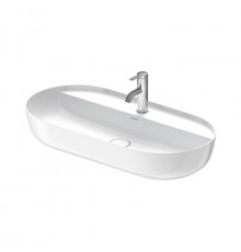 Duravit Luv Раковина на столешницу 800мм Luv без переливас площадкой с 1 отв. под смеситель с донным клапаномцвет белый