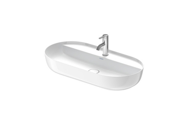 Duravit Luv Раковина на столешницу 800мм Luv без переливас площадкой с 1 отв. под смеситель с донным клапаномцвет белый 0380800000